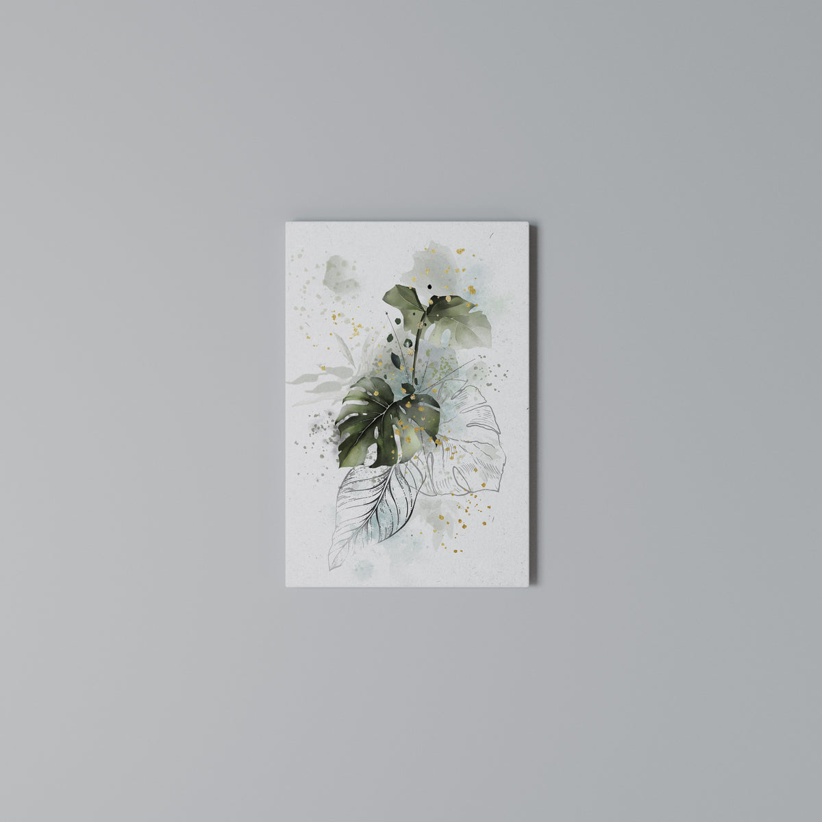 VIVID LEAF SYMPHONY Vertical Canvas Print