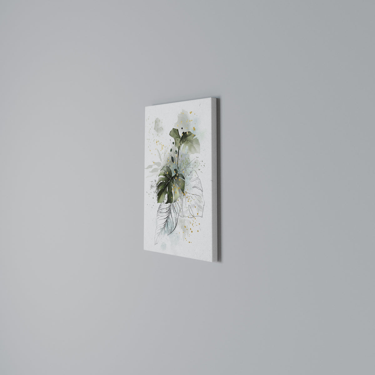 VIVID LEAF SYMPHONY Vertical Canvas Print