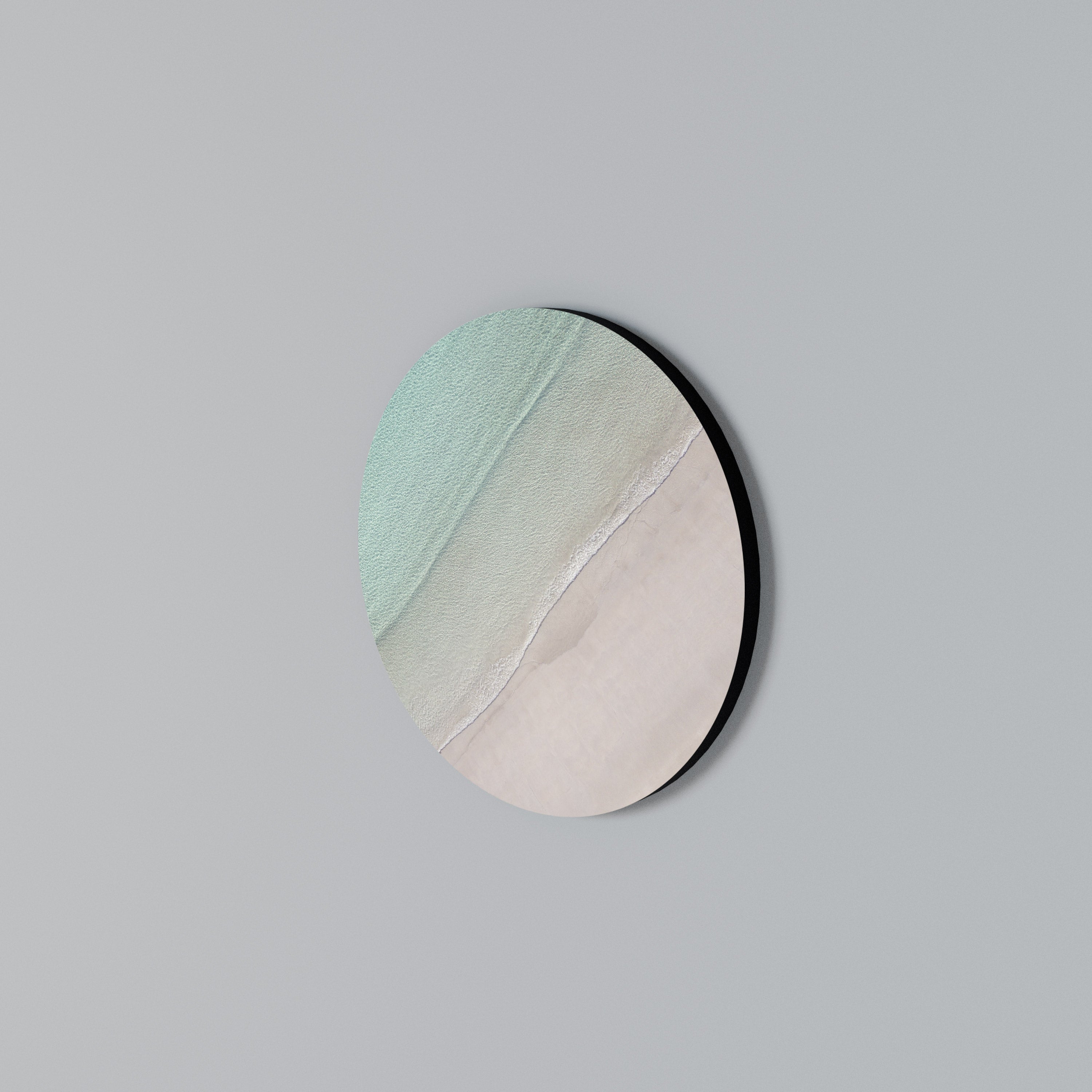 COASTAL CALM ARTISTRY Rundes Wandbild