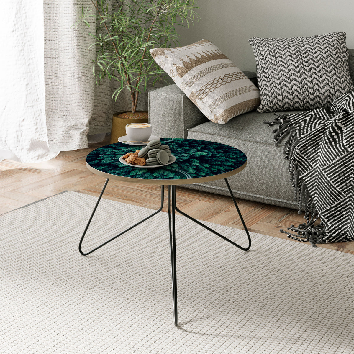 FORESTED SERPENTINE ROUTE Coffee Table