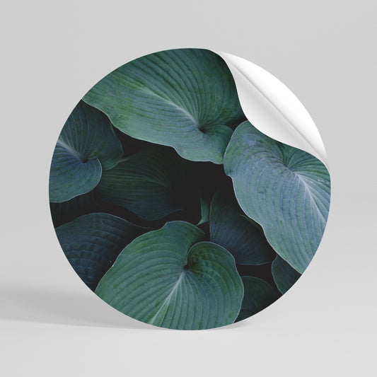 ENCHANTED FOLIAGE DANCE Adesivo rotondo riposizionabile