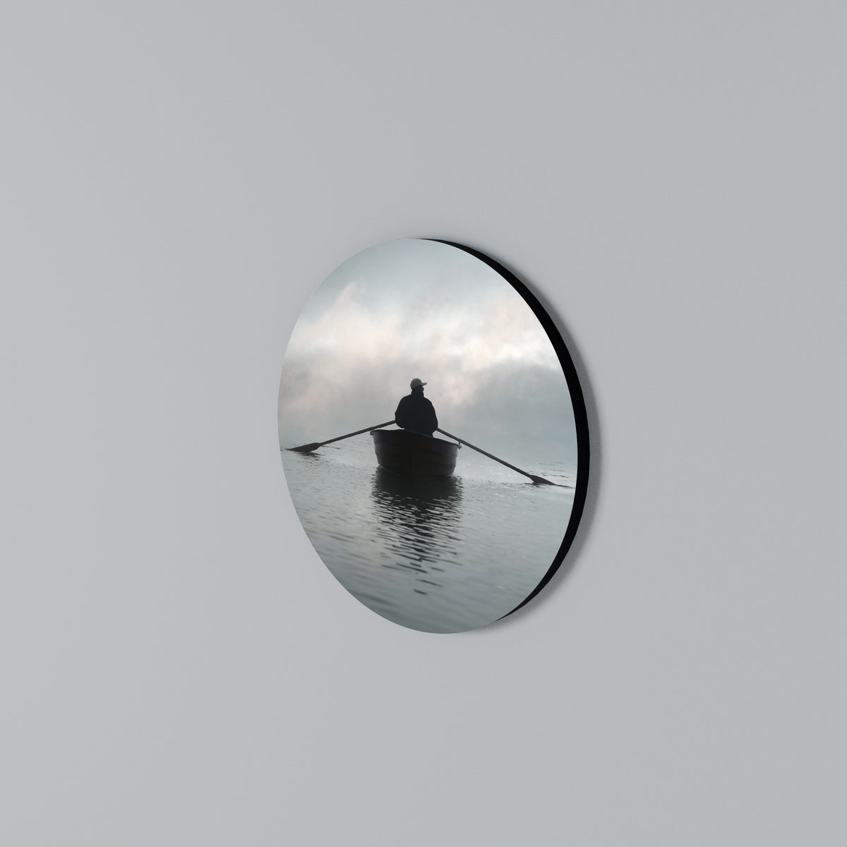 SAIL INTO THE UNKNOWN Arte de pared redondo