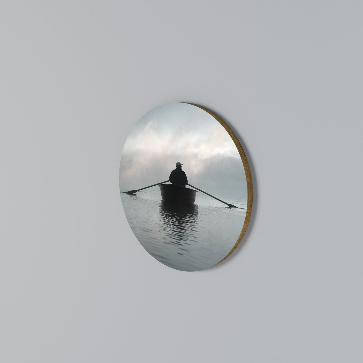 SAIL INTO THE UNKNOWN Arte de pared redondo
