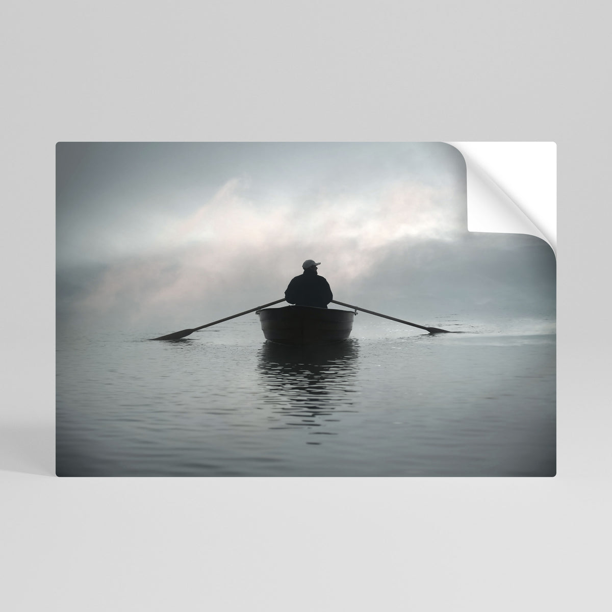SAIL INTO THE UNKNOWN Selbstklebendes Horizontal-Poster