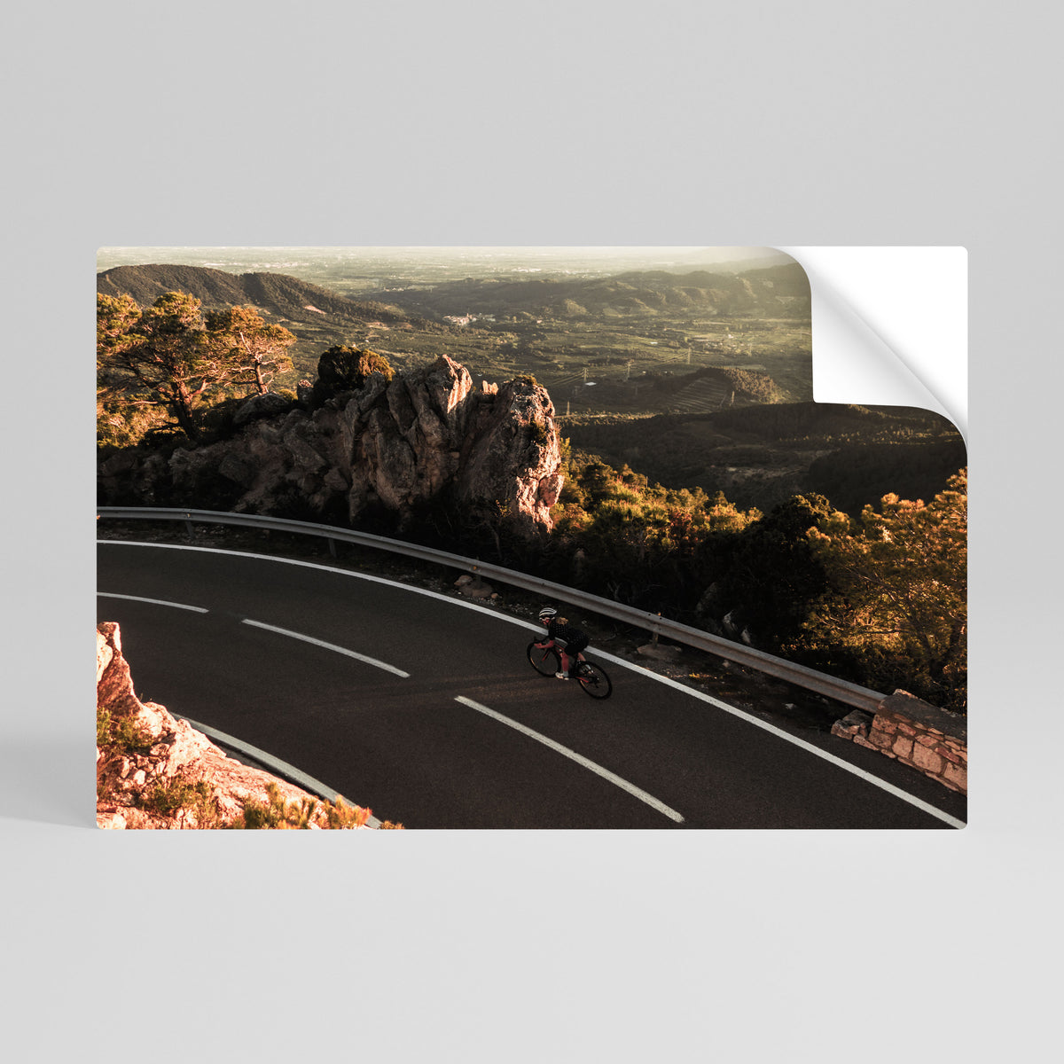 MOUNTAIN ROAD RIDE Poster Orizzontale Adesivo