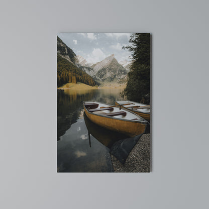 TRANQUIL LAKE JOURNEY Κατακόρυφος Πίνακας σε Καμβά