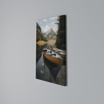 TRANQUIL LAKE JOURNEY Κατακόρυφος Πίνακας σε Καμβά