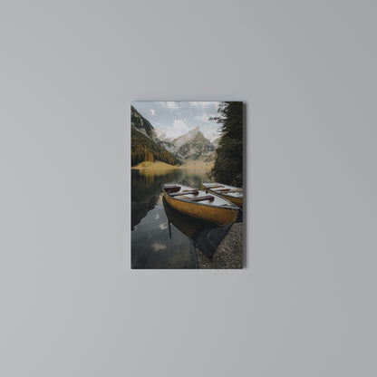 TRANQUIL LAKE JOURNEY Κατακόρυφος Πίνακας σε Καμβά