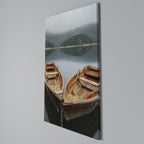 HARMONY OF BOATS Vertical Canvas Print