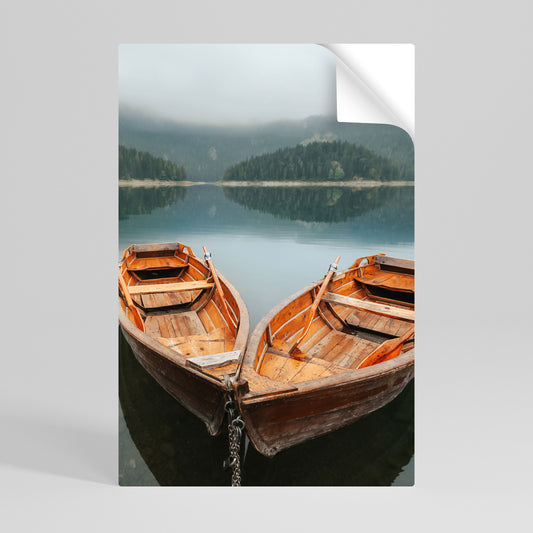 HARMONY OF BOATS Självhäftande Vertikal Poster