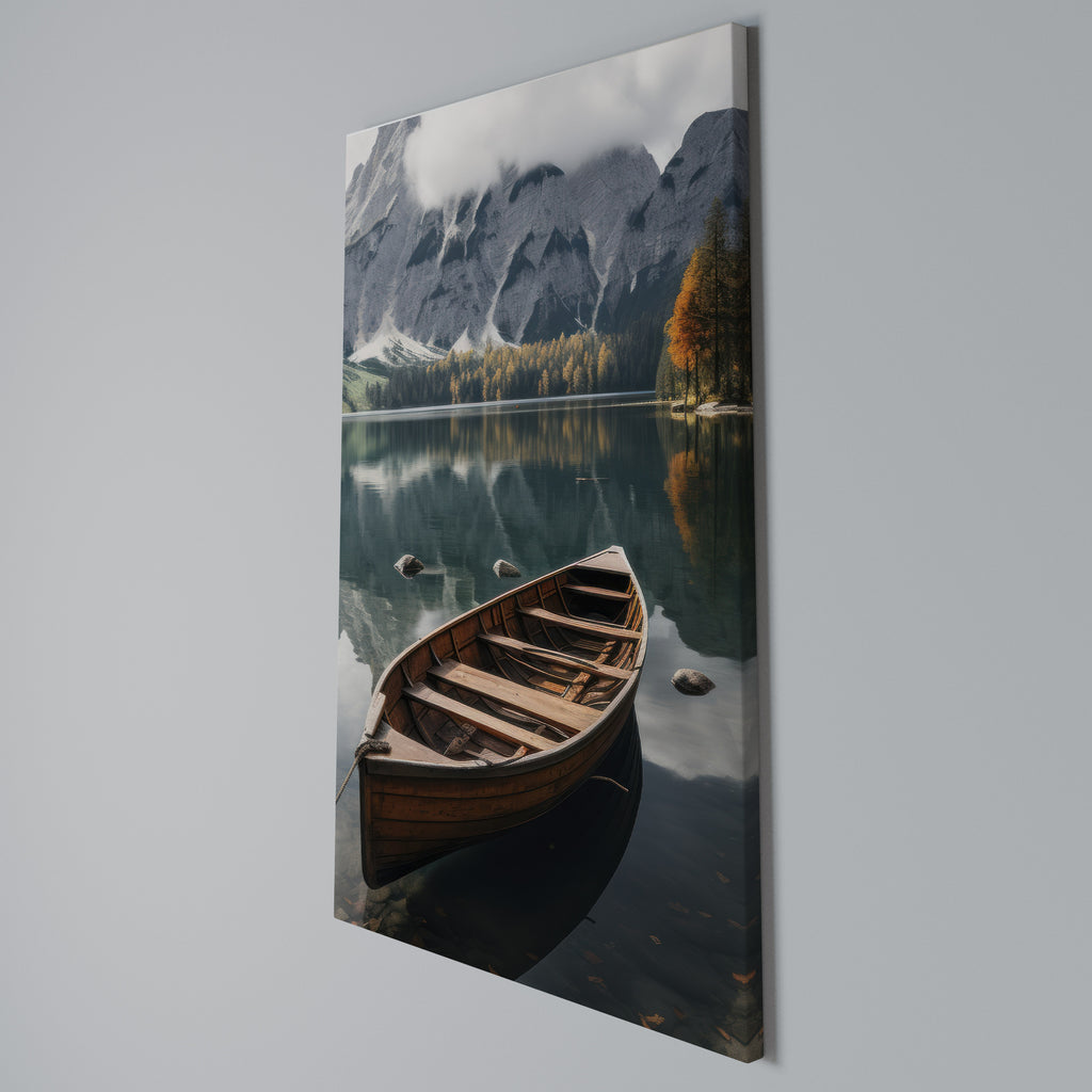 MOUNTAINSIDE REFLECTIONS Quadro em tela vertical