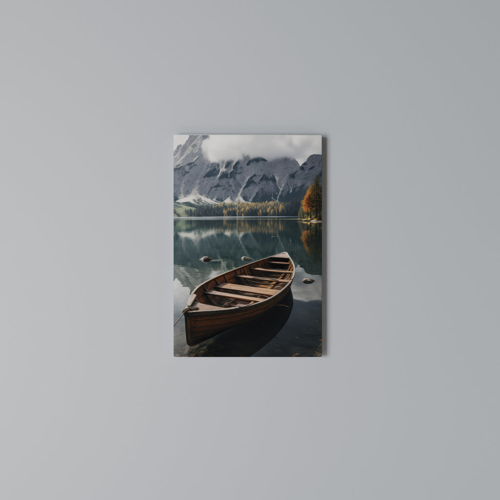 MOUNTAINSIDE REFLECTIONS Quadro em tela vertical