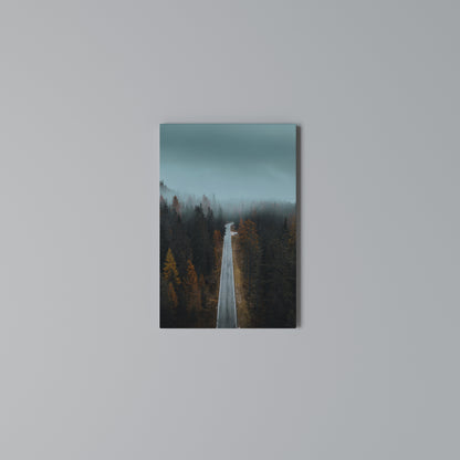 SERENE ROADWAY ESCAPE Vertical Canvas Print