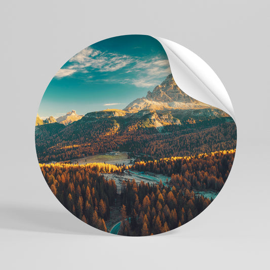 DREAMLAND ESCAPE Runder Wandsticker zum Abziehen und Aufkleben