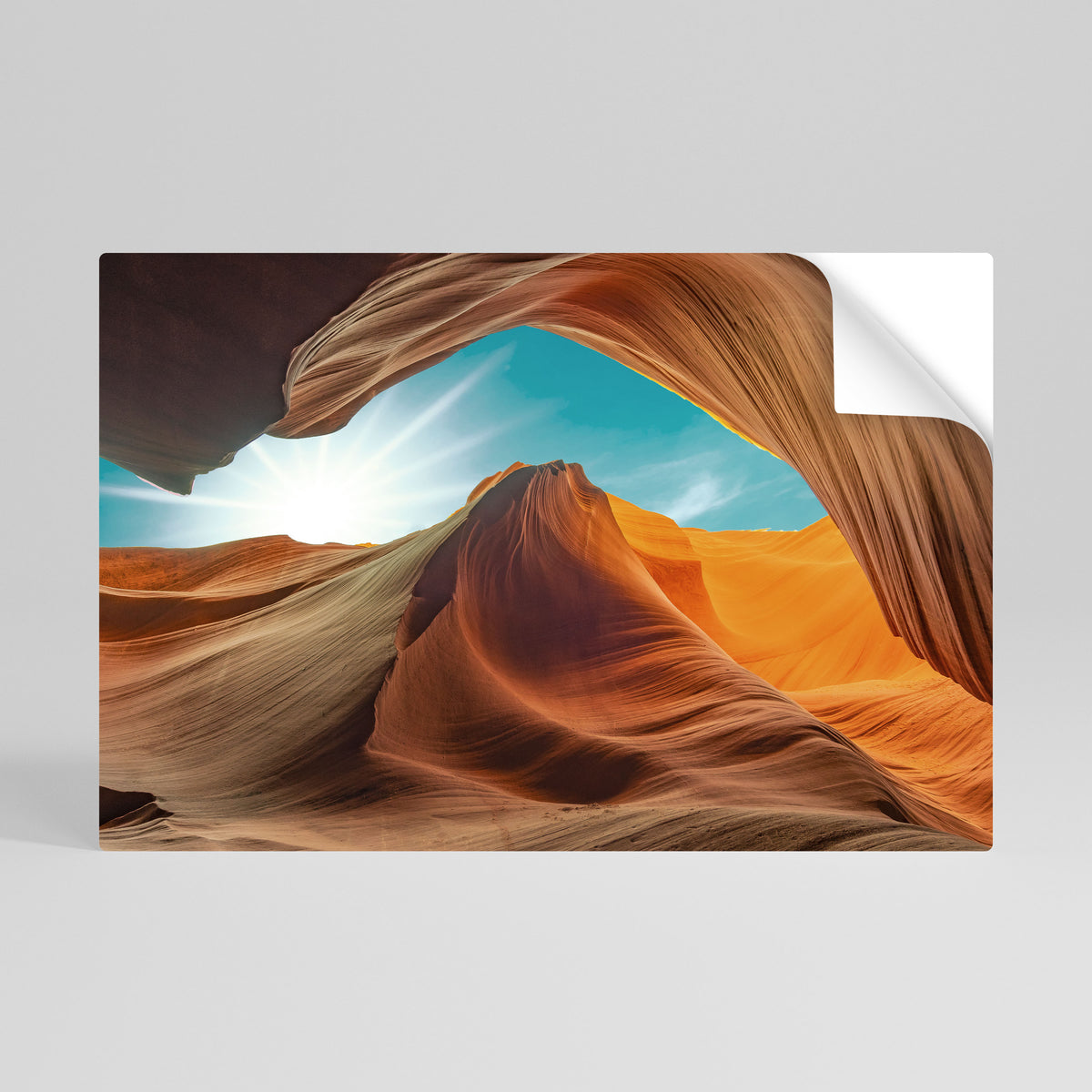 THE CANYON'S WHISPER Póster Autocolante Horizontal