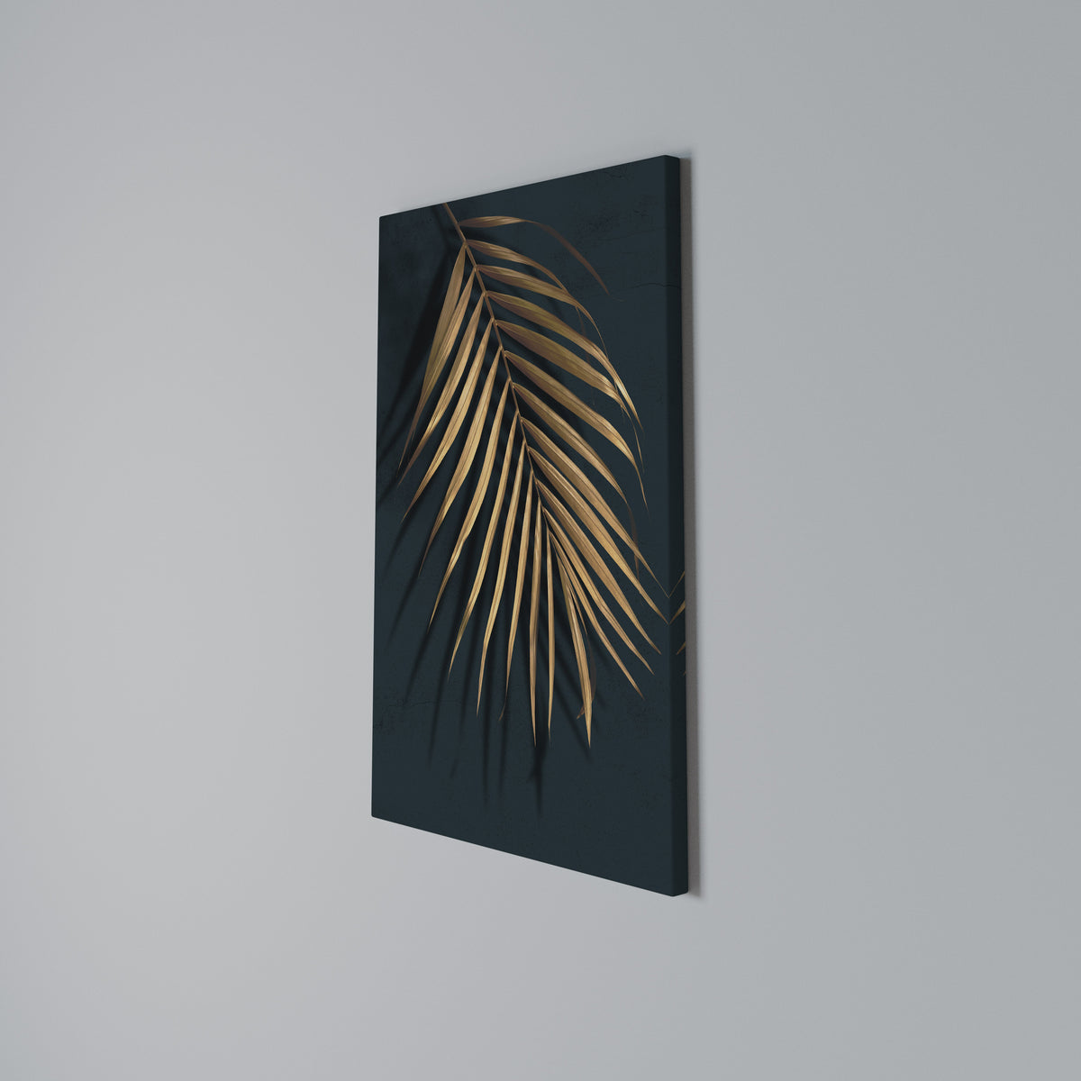 GOLDEN PALM WHISPERS Quadro em tela vertical