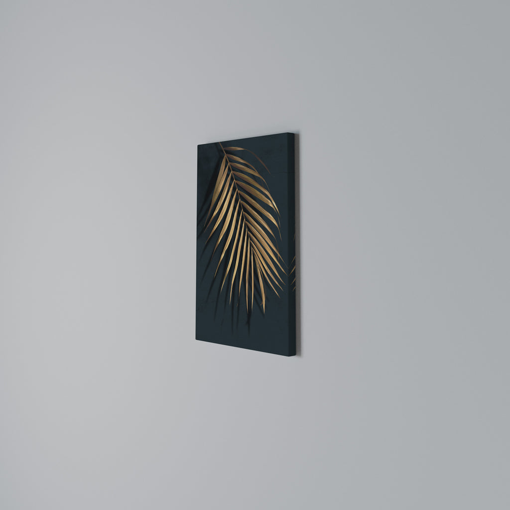 GOLDEN PALM WHISPERS Quadro em tela vertical