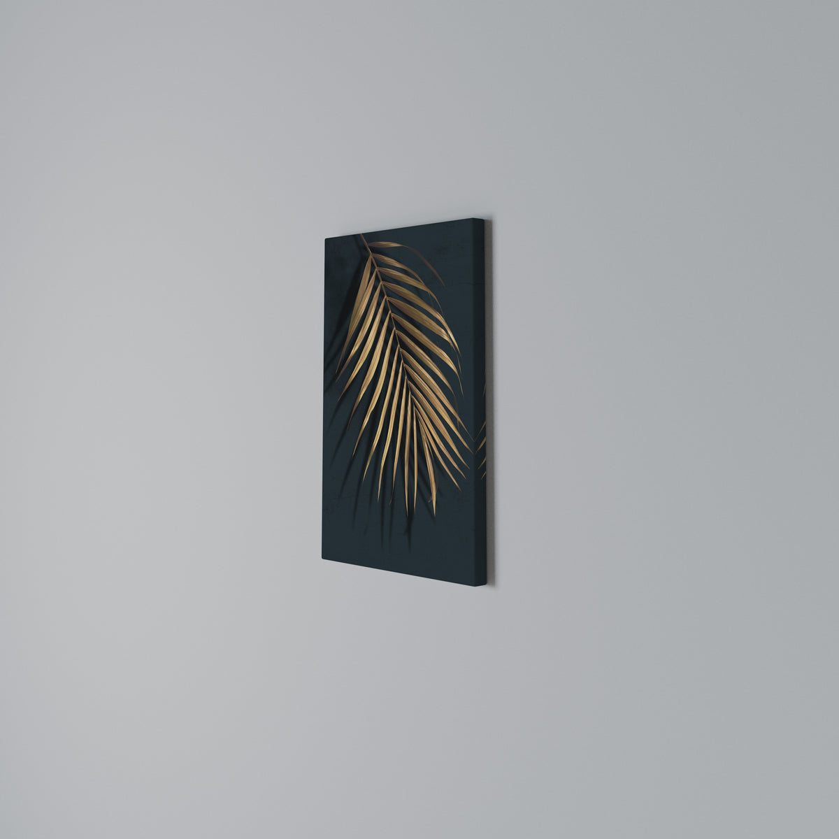 GOLDEN PALM WHISPERS Quadro em tela vertical