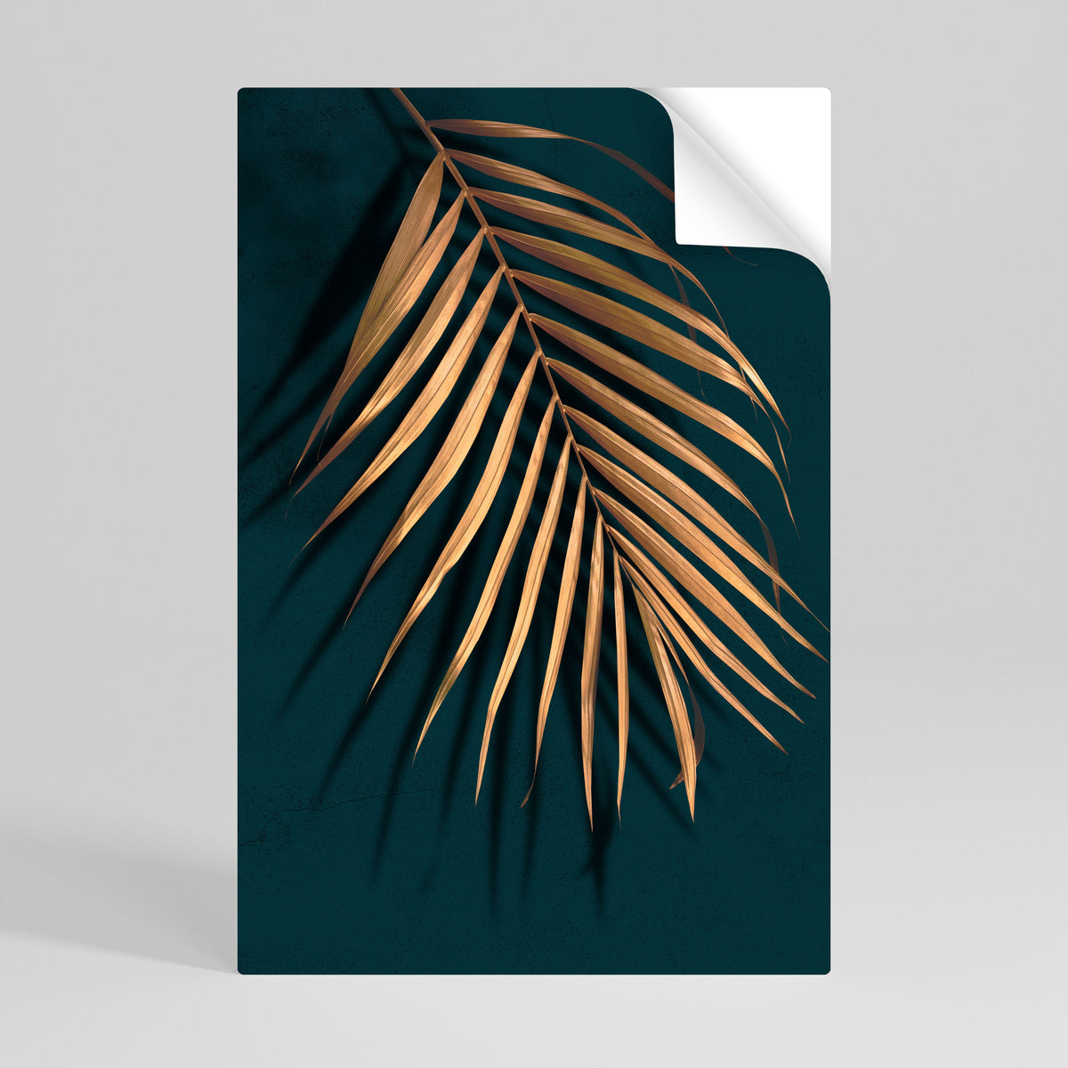 GOLDEN PALM WHISPERS Póster adhesivo vertical