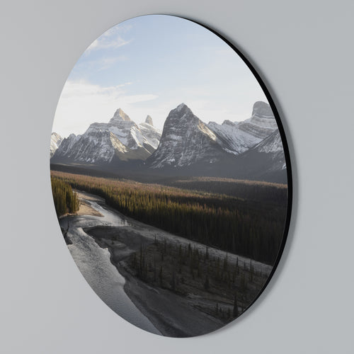 ECHOES OF NATURE'S SPLENDOR Rundes Wandbild