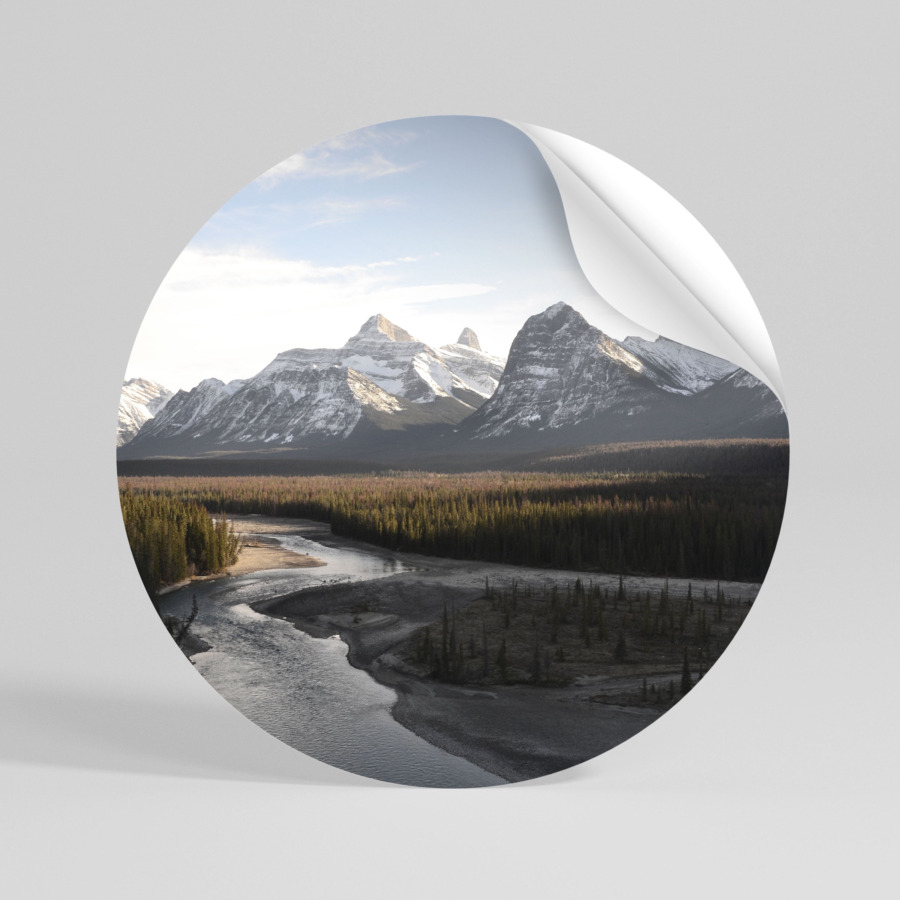 ECHOES OF NATURE'S SPLENDOR Rund väggdekal