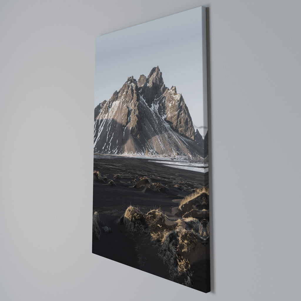 ECHOES OF TIMELESS HEIGHTS Vertical Canvas Print