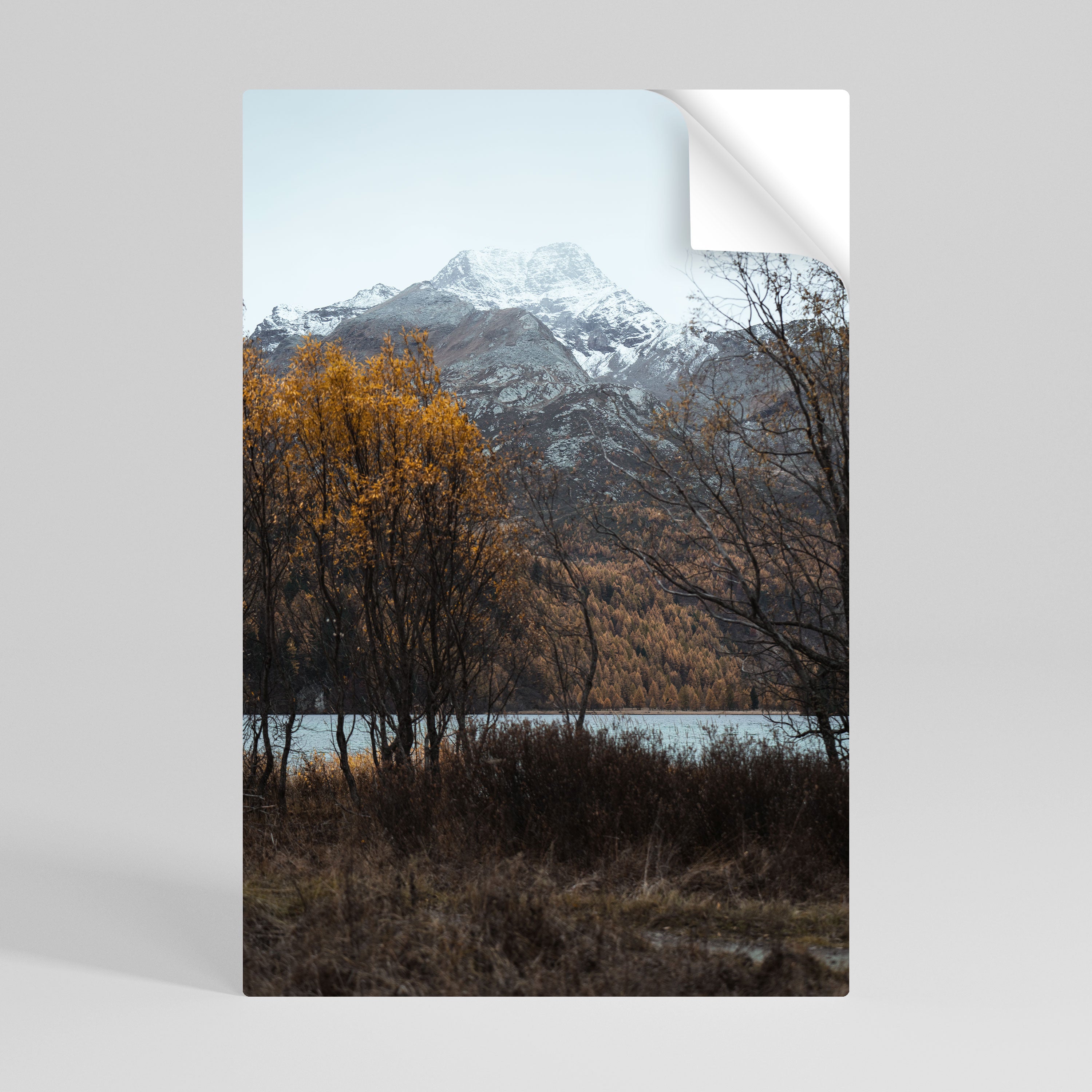 AUTUMN'S SILENT EMBRACE Peel and Stick Vertical Poster