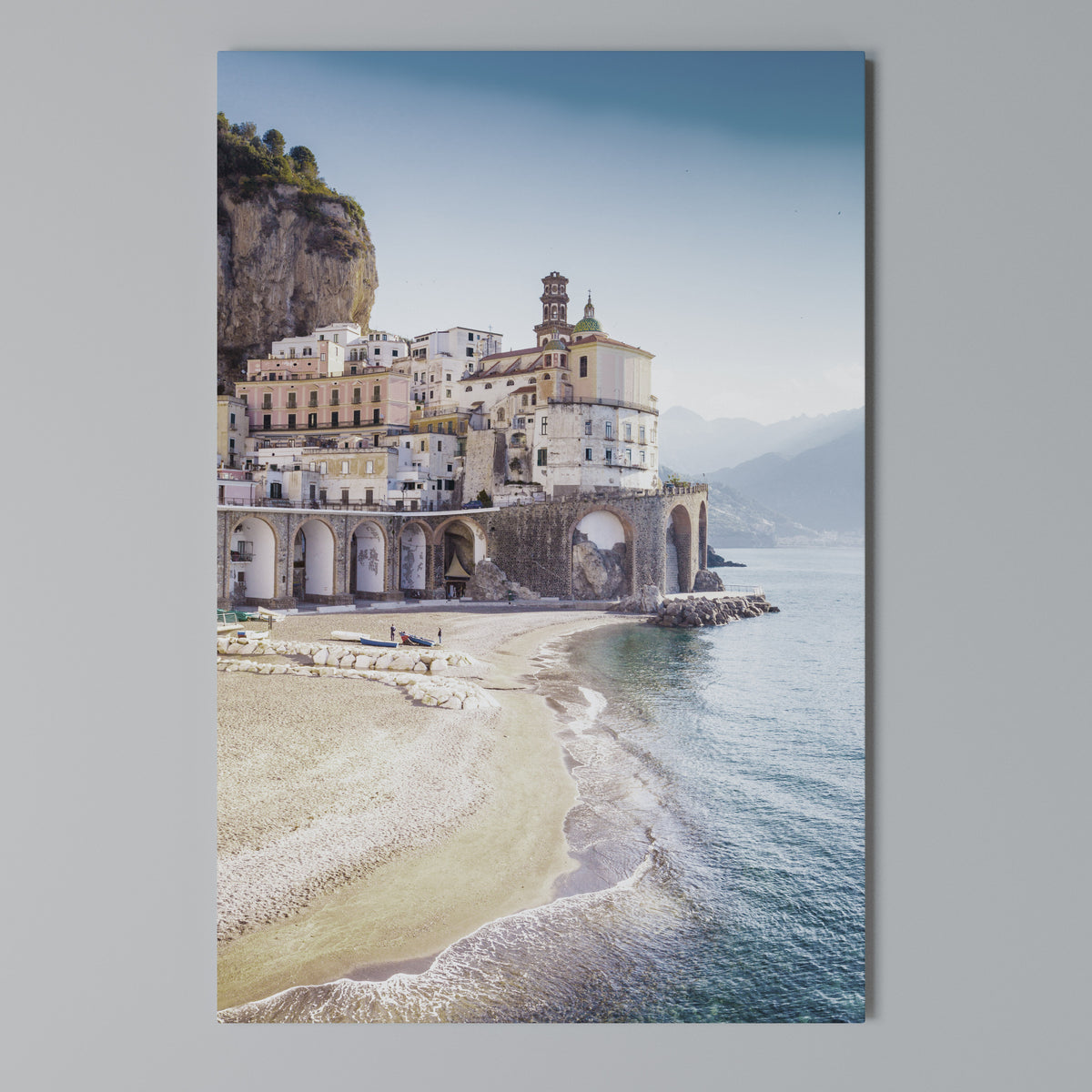 SEASIDE ARCHITECTURAL FANTASY Quadro em tela vertical