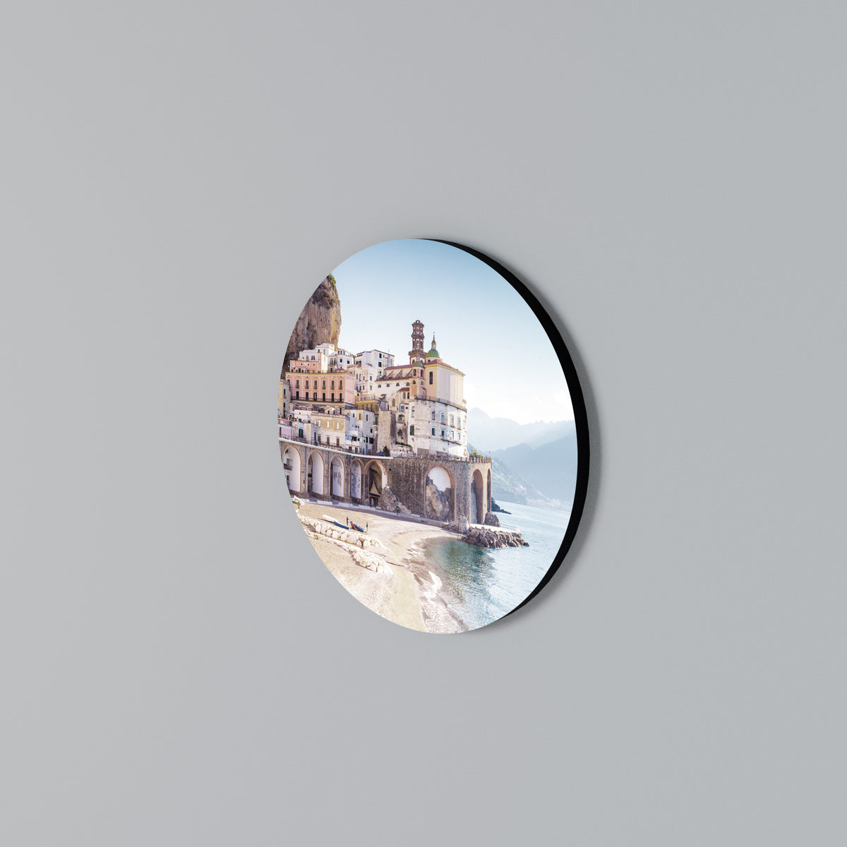 SEASIDE ARCHITECTURAL FANTASY Στρογγυλός πίνακας ζωγραφικής