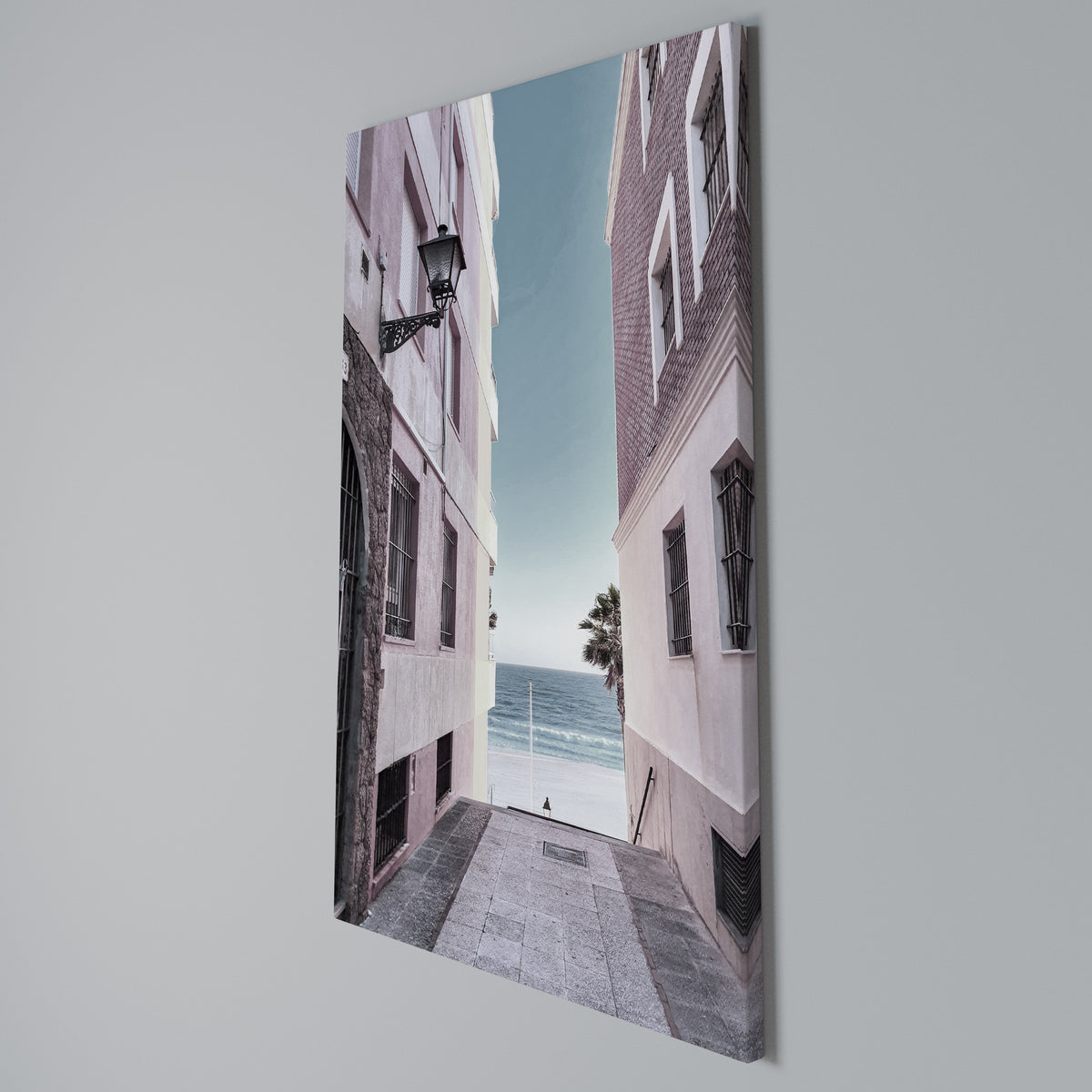 OCEAN'S WHISPER PATH Vertical Canvas Print