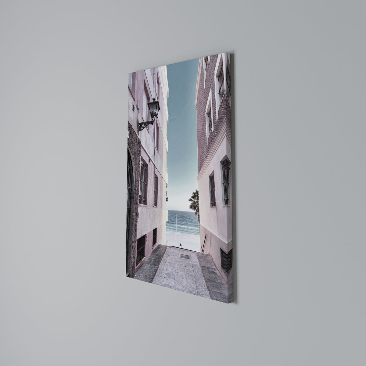 OCEAN'S WHISPER PATH Vertical Canvas Print