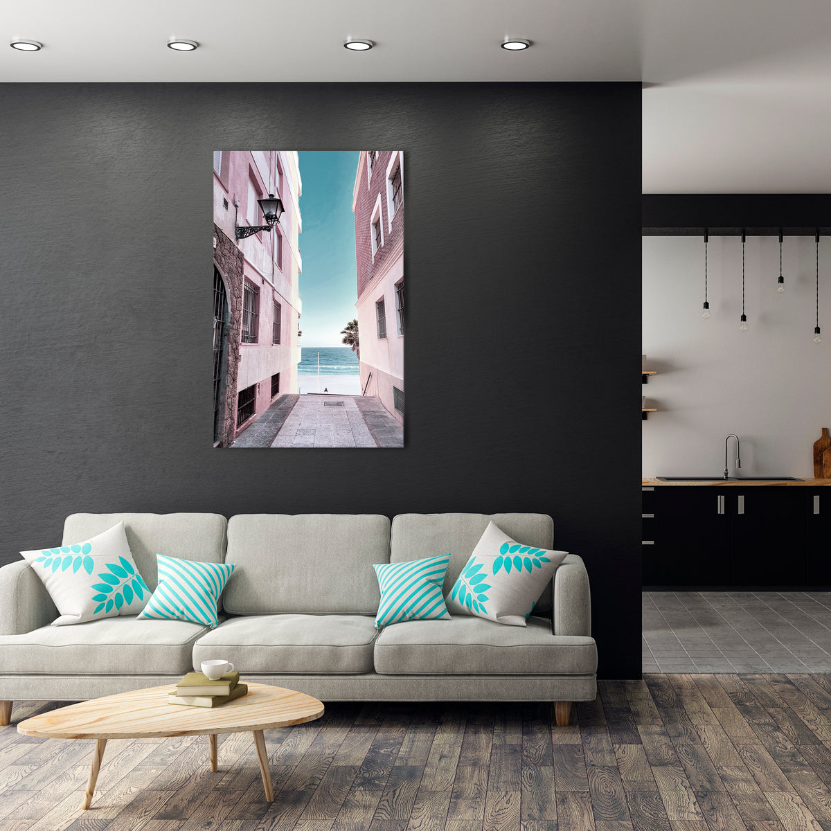 OCEAN'S WHISPER PATH Quadro em tela vertical