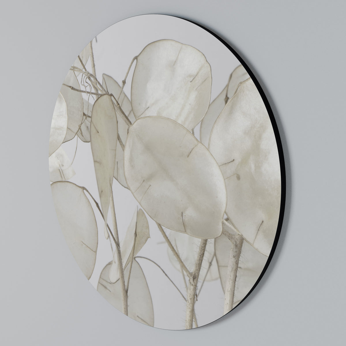 SILKY FOLIAGE WHISPERS Στρογγυλός πίνακας ζωγραφικής