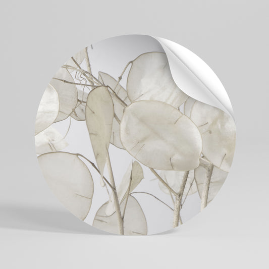 SILKY FOLIAGE WHISPERS Αυτοκόλλητη Αφίσα στρογγυλή