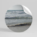 WAVES OF TRANQUILITY Peel and Stick Round Sticker