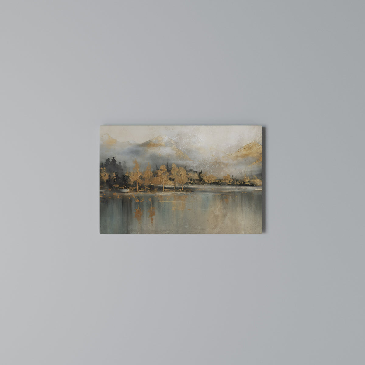 ECHOES OF GOLDEN DAWN Cuadro en lienzo horizontal