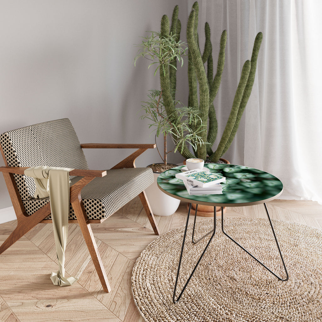 TEXTURED GREEN TIDBITS Mesa de centro