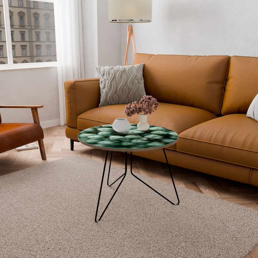 TEXTURED GREEN TIDBITS Mesa de centro