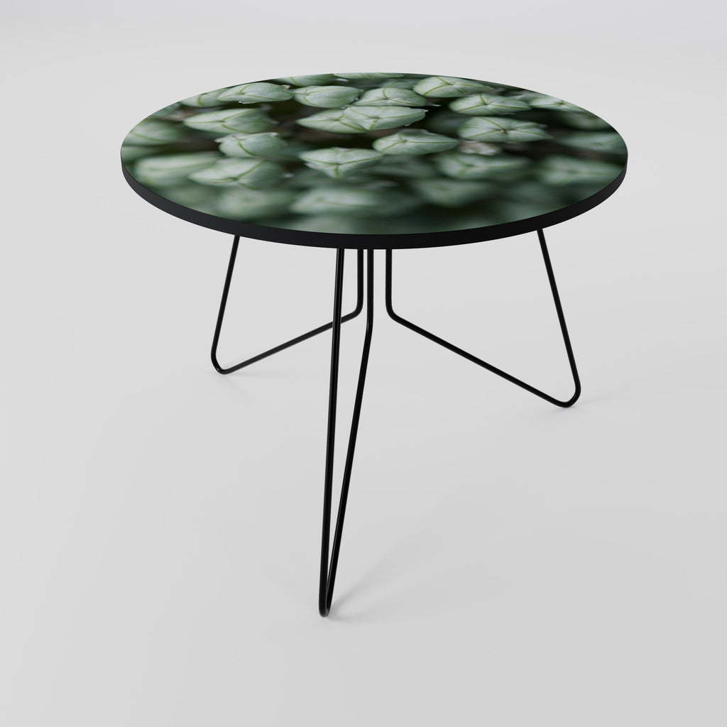 TEXTURED GREEN TIDBITS Mesa de centro