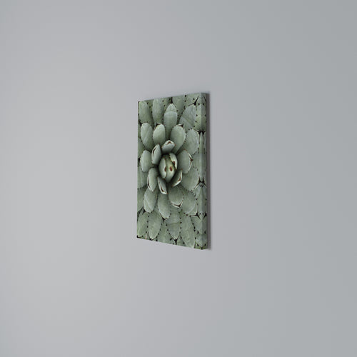 SUCCULENT SYMMETRY Vertical Canvas Print