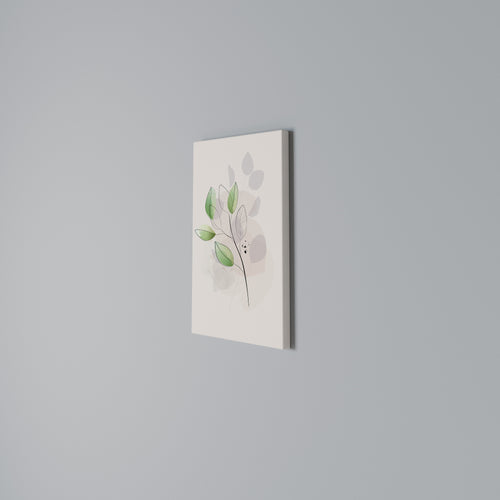 SERENE LEAF SONG Vertical Canvas Print