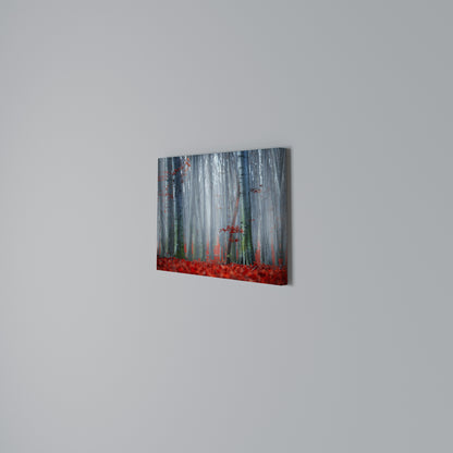 TRANQUIL RED ELEGANCE Horizontal Canvas Print
