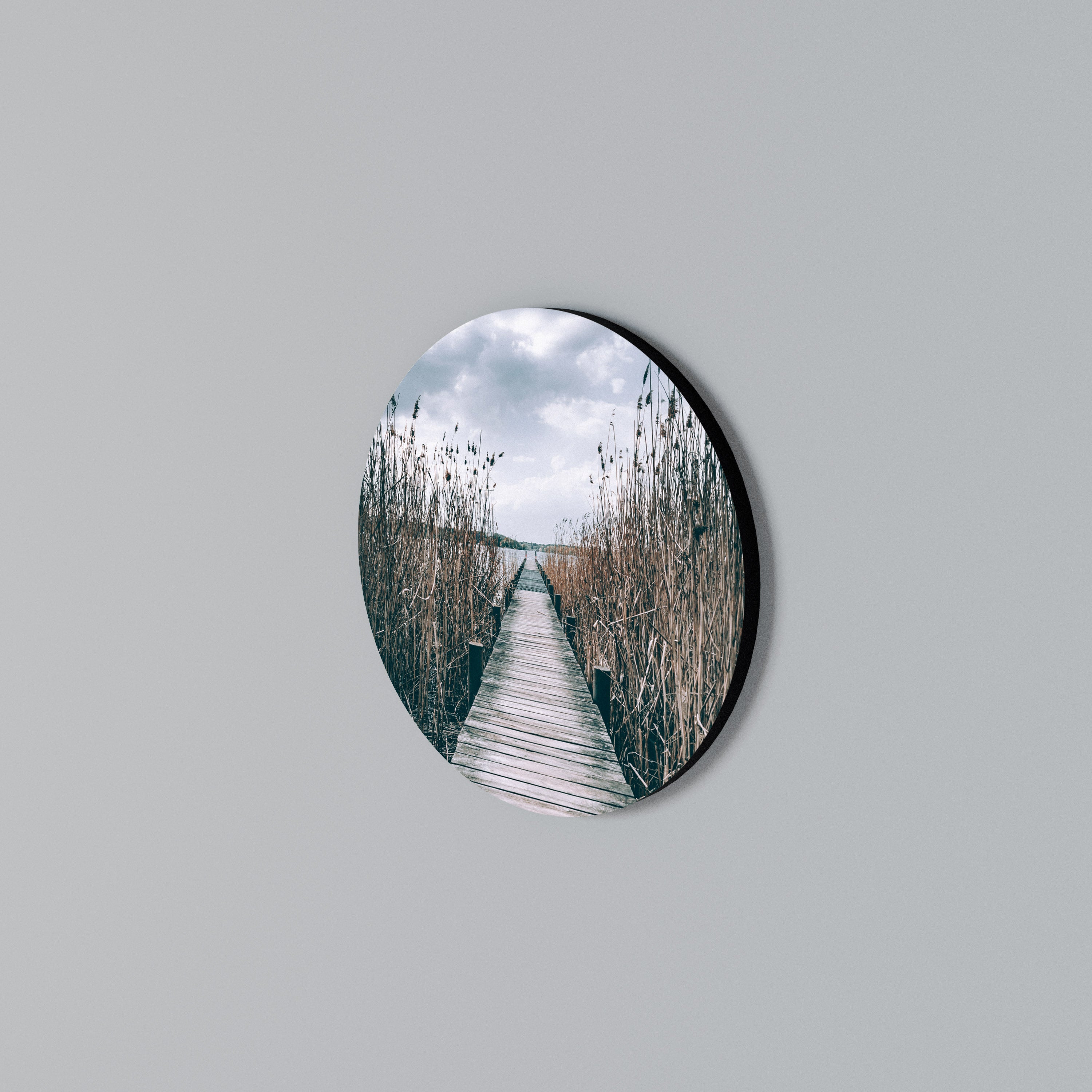 GAZE INTO STILLNESS Round Wall Art