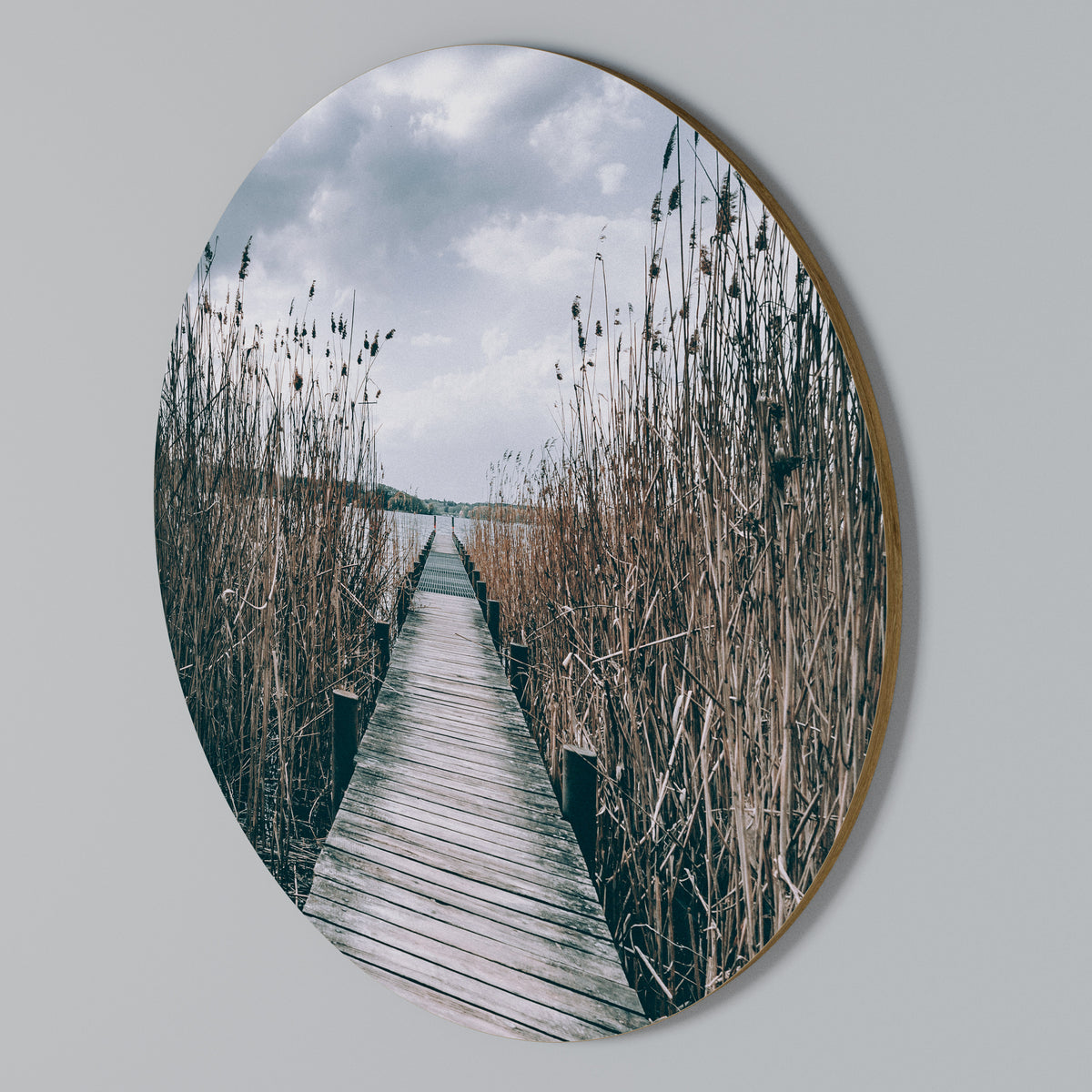 GAZE INTO STILLNESS Στρογγυλός πίνακας ζωγραφικής