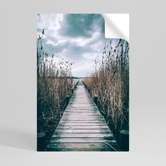 GAZE INTO STILLNESS Peel and Stick Vertical Poster