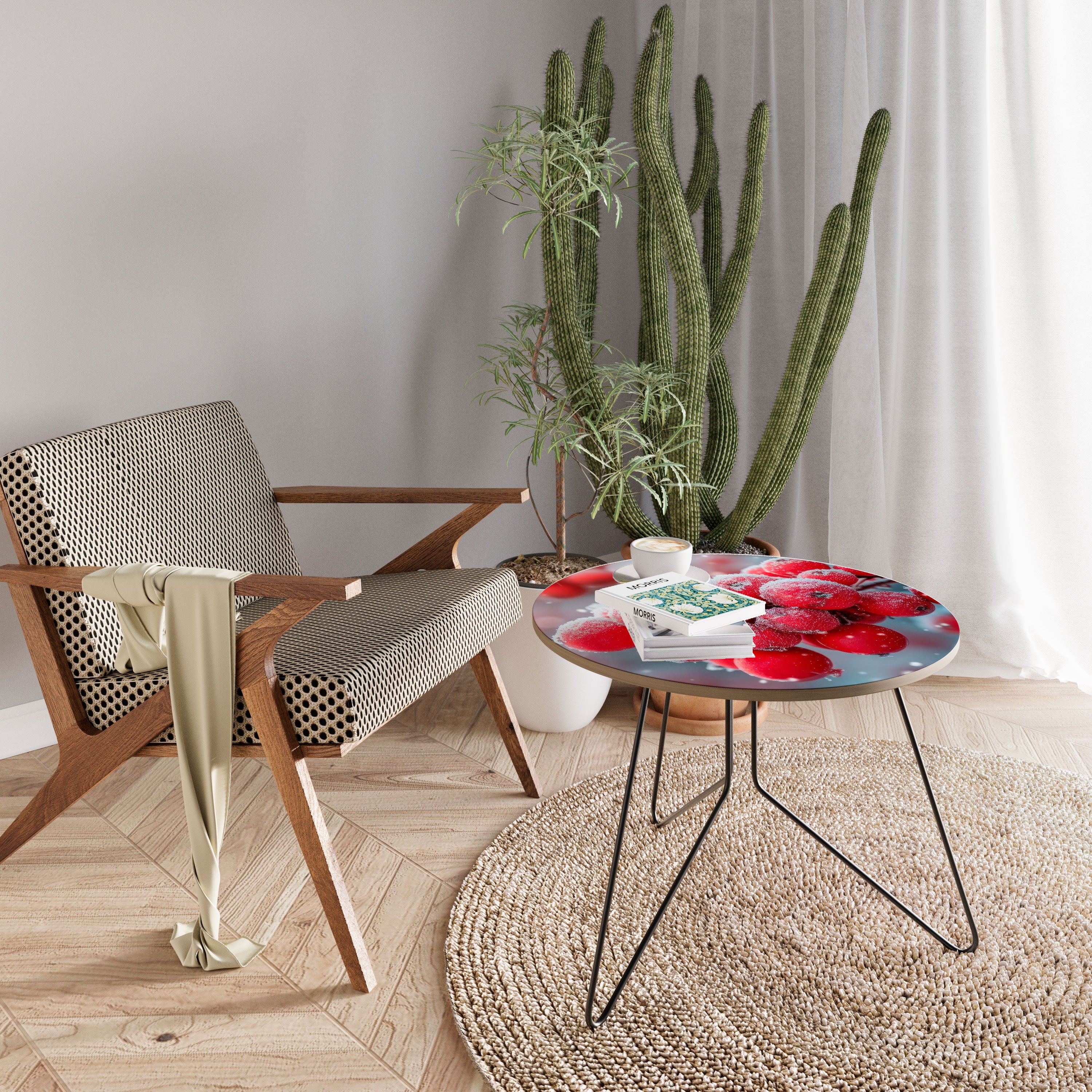 WINTER'S CRIMSON TREASURES Coffee Table