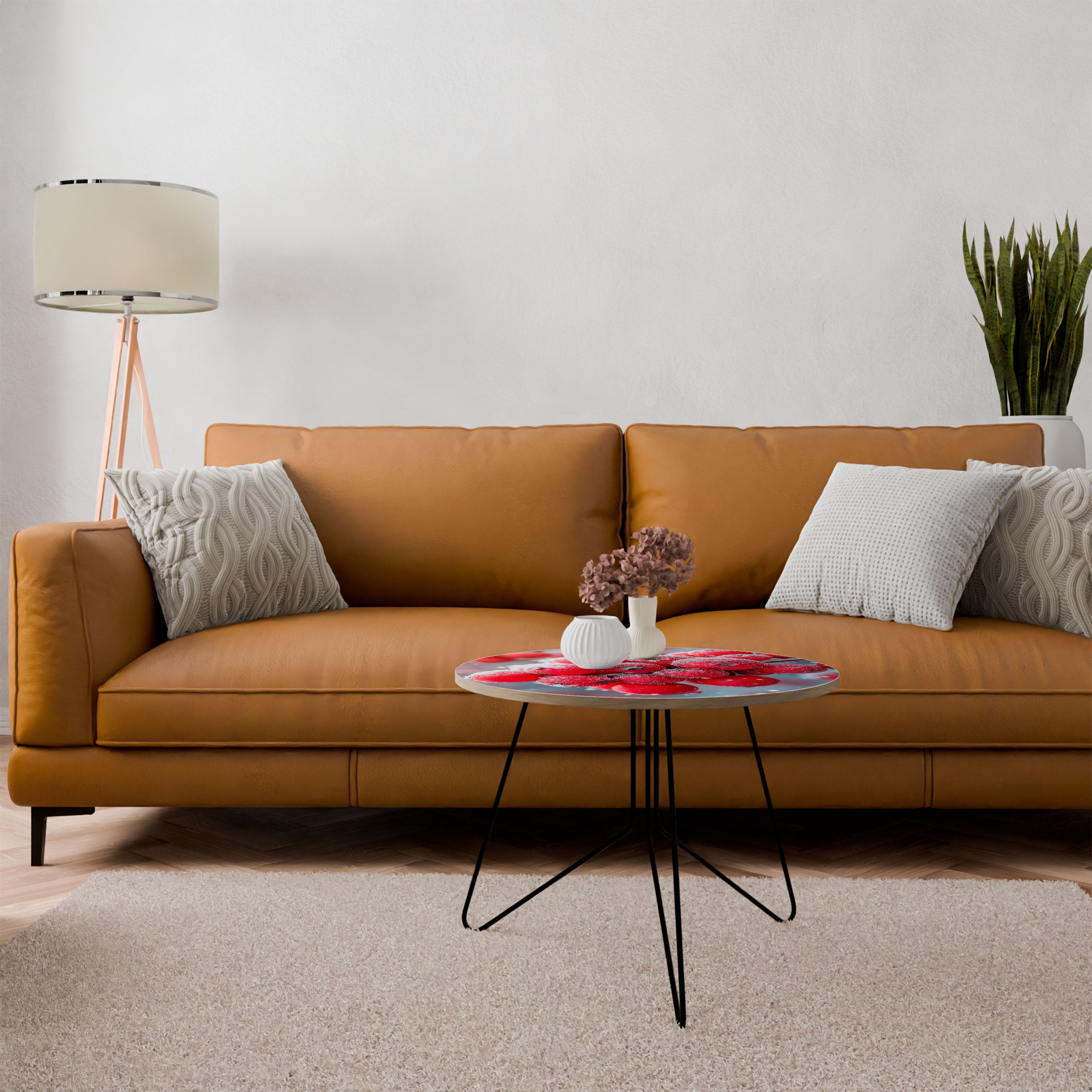 WINTER'S CRIMSON TREASURES Coffee Table