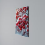 WINTER'S CRIMSON TREASURES Quadro em tela vertical