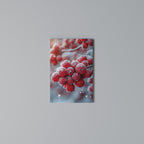 WINTER'S CRIMSON TREASURES Quadro em tela vertical