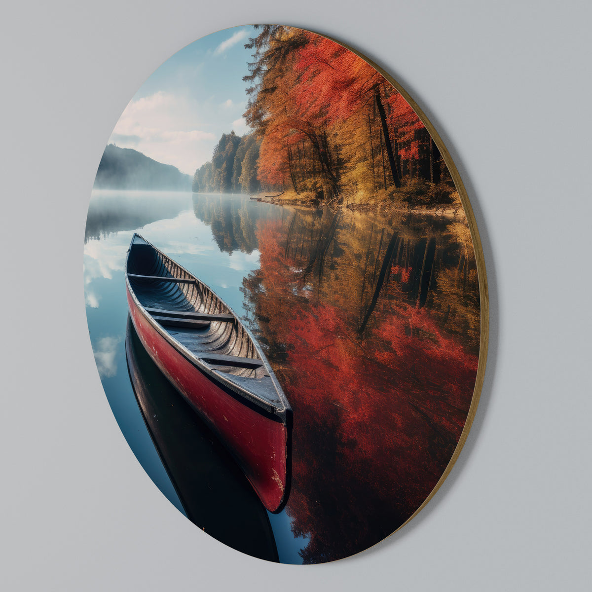 BOAT OF TRANQUILITY Arte de pared redondo